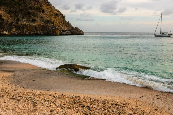 Barths Island Caribe Famosa Playa Shell Saint Barts Caribe — Foto de Stock