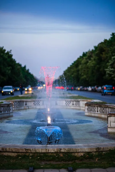 Unirii Central City Fountain Bucharest Capital Romania — Stock Photo, Image