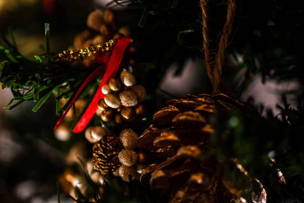 Conceito Natal Ano Novo Natal Decoração Fundo — Fotografia de Stock