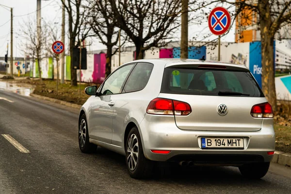 Automóviles Circulación Targoviste Rumanía 2021 — Foto de Stock