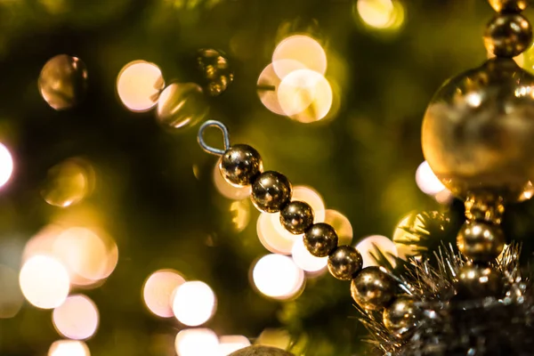 Conceito Natal Com Decoração Fundo Ligths Bokeh — Fotografia de Stock