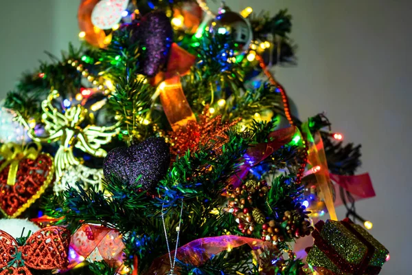 Kerstversiering Opknoping Kerstboom — Stockfoto
