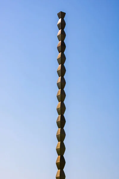 Endless Column Column Infinite Coloana Infinitului Made Constantin Brancusi Targu — Stock Photo, Image