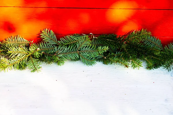 Fondo Decoración Navideña Con Espacio Negativo Copia — Foto de Stock