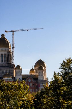 Romanya 'nın Bükreş kentinde bulunan Ulusal Katedral (Halk Kurtuluş Katedrali) dış ayrıntıları
