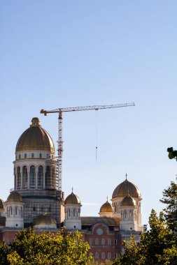 Romanya 'nın Bükreş kentinde bulunan Ulusal Katedral (Halk Kurtuluş Katedrali) dış ayrıntıları