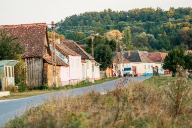 Old rural houses with traditional architecture in the village of Retis in Transylvania Romania