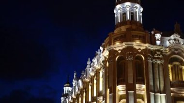 Ulusal Kongre Binası ve Havana Küba 'daki Büyük Tiyatro' nun tarihi mimarisi.