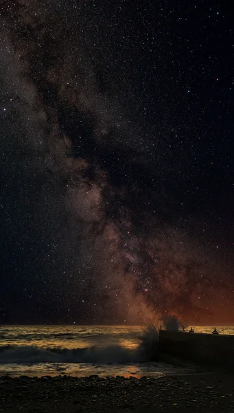 Milky Way over the sea — Stock Photo, Image