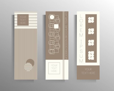 Afiş kapağı tasarımı, şablonlar, broşürler, kitapçık, katalog. Geometrik tek renkli vektör renk deseni.