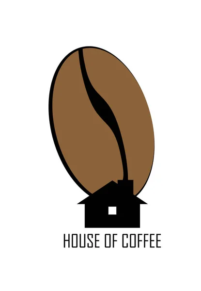 Modello Logo Icona Caffè Illustrazione Isolata Vettoriale — Vettoriale Stock