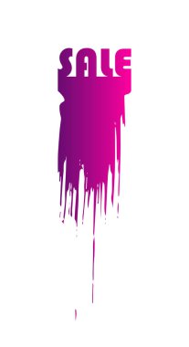 Satış afişi şablonu tasarımı. Vektör parlak modern izole illüstrasyon.