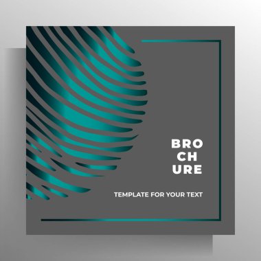 Kapak tasarım şablonunu yazdır. Vektör illüstrasyonu.