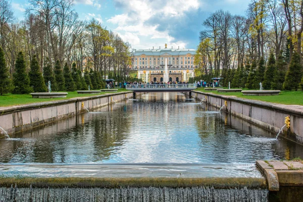 Peterhof. Grand cascade. — Stock Photo, Image