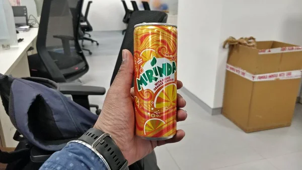 Nueva Delhi India Septiembre 2020 Mirinda Orange Soft Drink 250Ml — Foto de Stock
