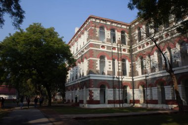 Delhi, Hindistan - 5 Haziran 2021: Kırmızı Kale (Lal Qila) Delhi - Dünya Mirası Bölgesi. Delhi, Hindistan