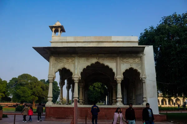 Delhi Índia Junho 2021 Hira Mahal Pavilhão Forte Vermelho Delhi — Fotografia de Stock