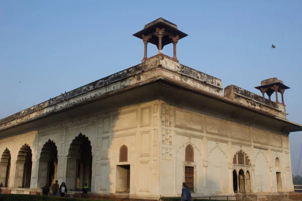 Rang Mahal Vagy Színes Palota Delhi Vörös Erődben Található — Stock Fotó