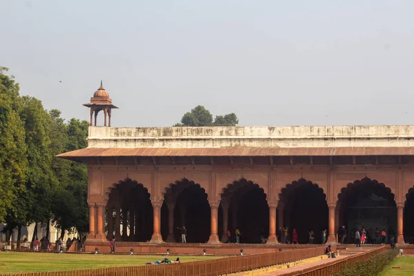 Diwan Aam Zaal India Travel Tourism Achtergrond Red Fort Lal — Stockfoto