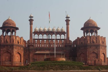 Hindistan turizm geçmişi - Kırmızı Kale (Lal Qila) Delhi - Dünya Mirası Bölgesi. Delhi, Hindistan