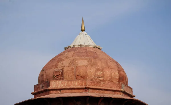 India Turismo Viaggio Sfondo Forte Rosso Lal Qila Delhi Patrimonio — Foto Stock