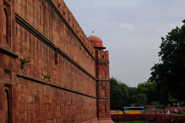 Indien Reisetourismus Hintergrund Red Fort Lal Qila Delhi Weltkulturerbe Innenansicht — Stockfoto