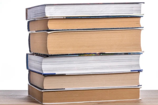 Kitap bir ahşap tabl Tarih yığını