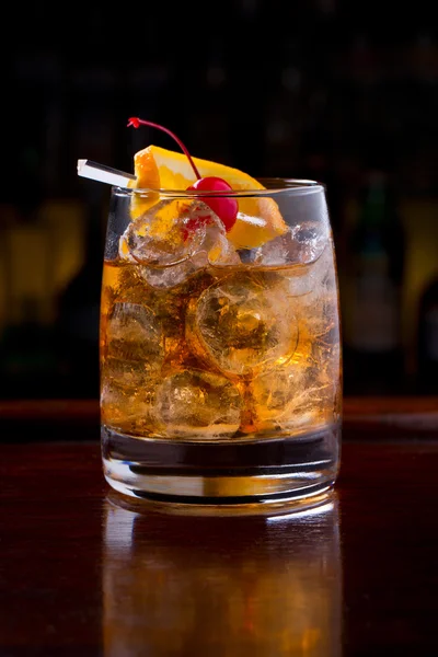 Cocktail antiquado — Fotografia de Stock