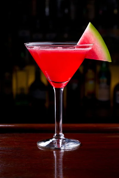 Karpuz Martini kokteyl — Stok fotoğraf