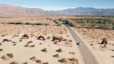 Anza Borrego Çölü, Kaliforniya, ABD 'de araba turu