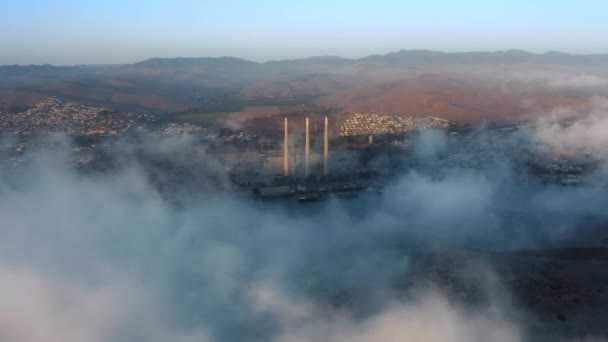 生態系の背景、 4K空中。地球温暖化地球への温室効果 — ストック動画