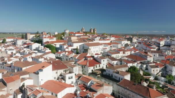 Medieval Castelo de Vide as seen from above — стокове відео