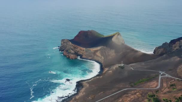 Azores 'in olağanüstü manzarasının havadan görünüşü — Stok video