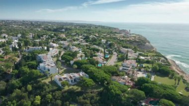 Albufeira, Portugal. Aerial footage of a beautiful natural landscape