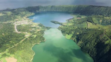 Miradouro do Cerrado das Freiras 'ın bakış açısı, Sao Miguel Adası, Azores
