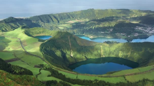 Laguna di Sette Città, Isola di Sao Miguel, Azzorre, Portogallo, Europa — Video Stock