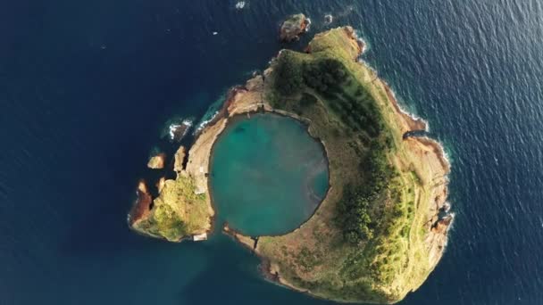 Vila Franca do Campo, Sao Miguel Adası, Azores, Portekiz, Avrupa — Stok video