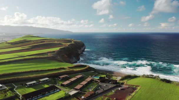 Beau paysage naturel vu du haut — Video