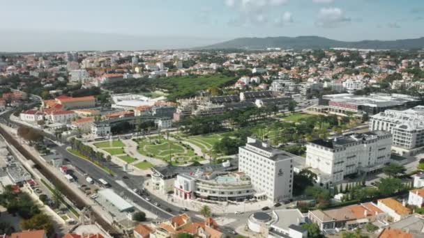 Idílico, encantador panorama de un paisaje costero — Vídeos de Stock