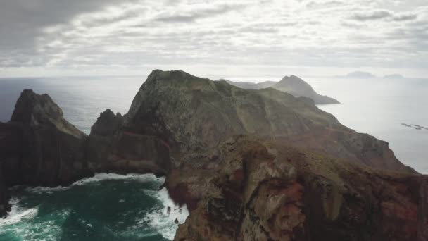 北大西洋野生角落的空中景观 — 图库视频影像