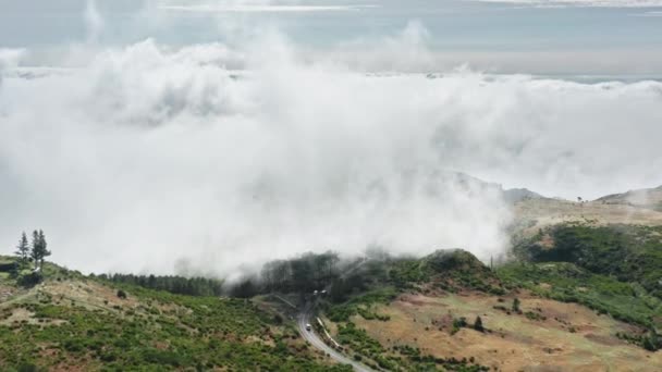 Drone filmato di valle nascosta ad alta quota — Video Stock