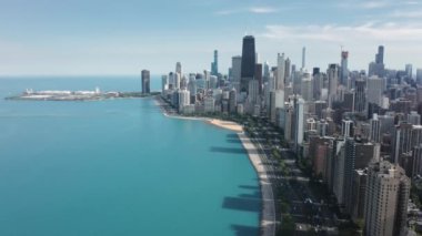 Michigan göl manzaralı modern su binaları, Chicago sineması
