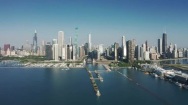 4K hava lüks yat kulübü, Chicago tekne kiralama, Chicago limanı şehir merkezinde.