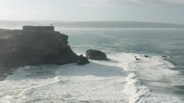 Fundo marinho azul-turquesa do Oceano Atlântico — Vídeo de Stock