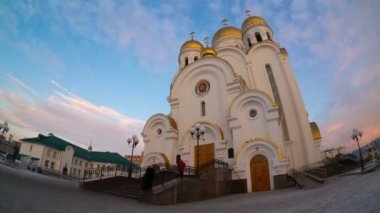 Kilise İsa'nın doğuşu, krasnoyarsk, zaman atlamalı