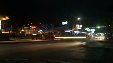 Gece phuket, yol, zaman atlamalı