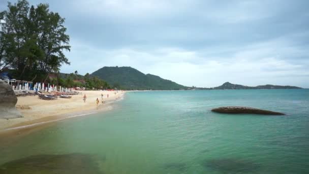 Plage de Lamai, temps couvert 