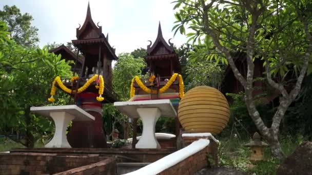 Lugar para la oración buda, Tailandia — Vídeos de Stock