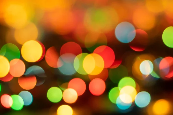 Desenfoque Abstracto Luces Del Árbol Navidad Enfoque Suave Borrosa Bokeh — Foto de Stock