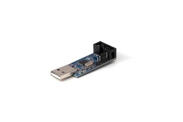 Programmatore Usb Isolato Sfondo Bianco Foto Stock